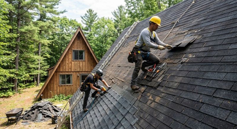 A Frame Roof Repair in Mahoning County, OH