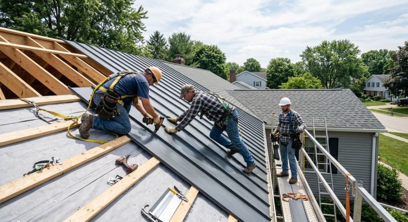 Aluminum Roof Installation in Hermitage, PA