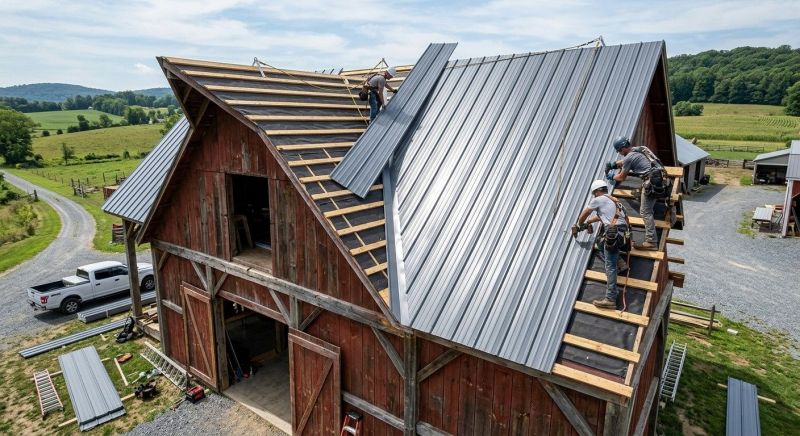 Barn Roof Installation in Mahoning County, OH