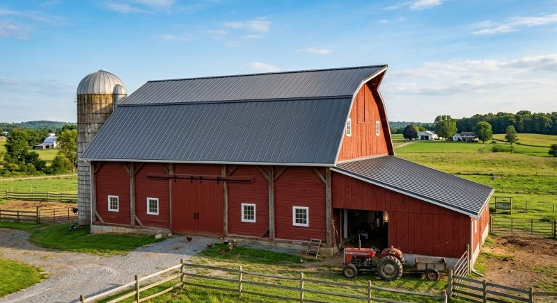 Barn Roof Replacement in Volant, PA