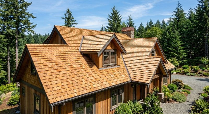 Cedar Roof Installation in Canfield, OH