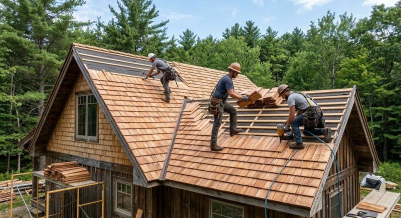 Cedar Roof Installation in North Benton, OH