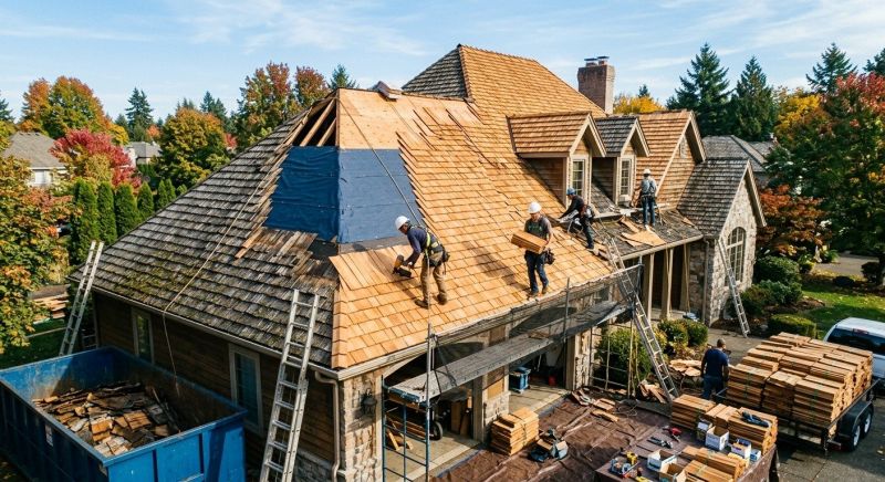 Cedar Roof Replacement in Warren, OH