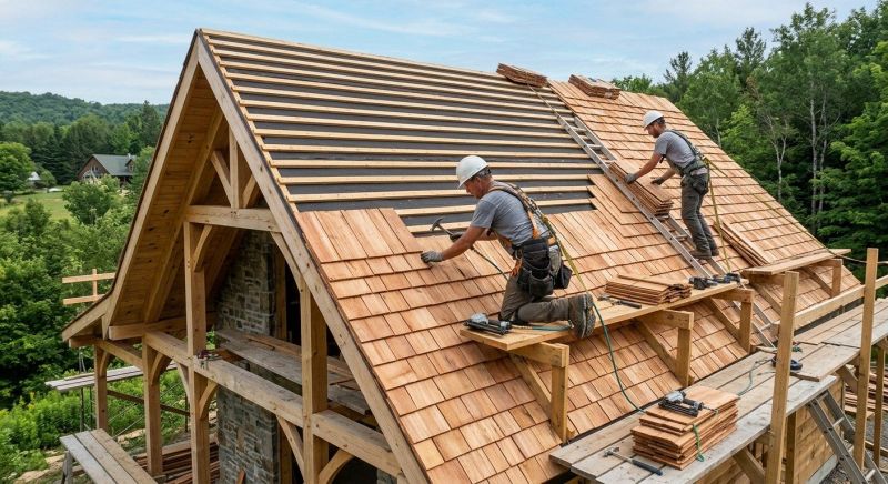 Cedar Shake Roof Construction in Canfield, OH
