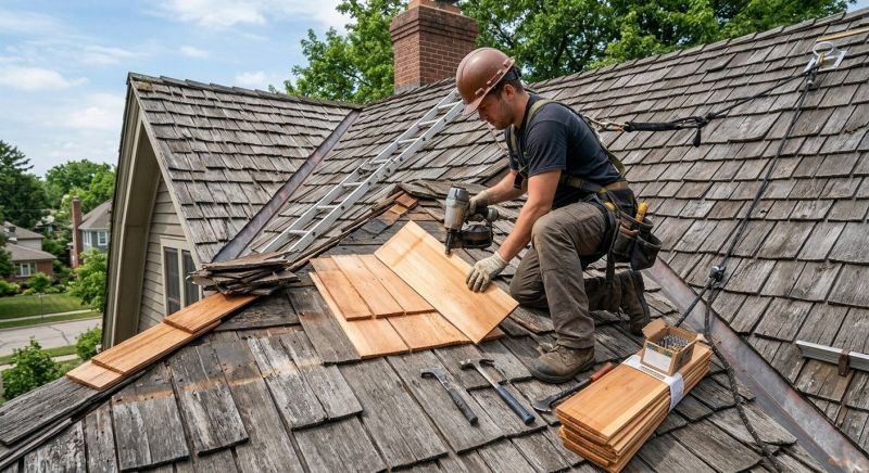 Cedar Shake Roof Repair in Hermitage, PA