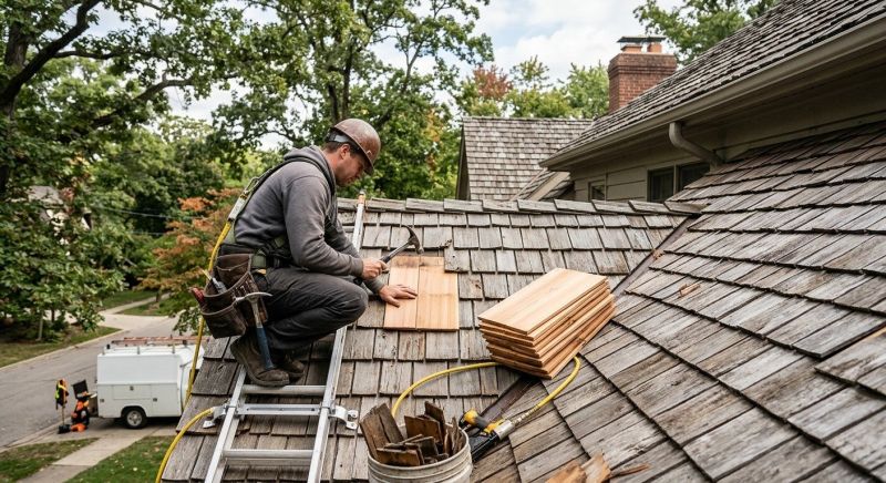 Cedar Shingles Repair in Brookfield, OH