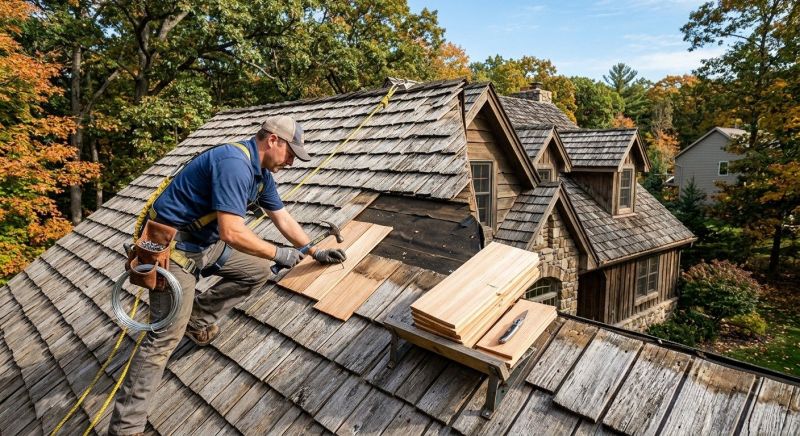 Cedar Shingles Repair in Cortland, OH