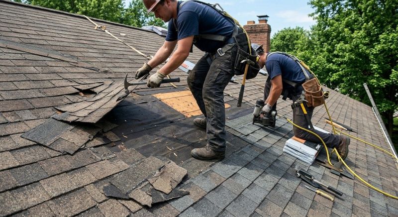 Damaged Roof Repair in Beloit, OH