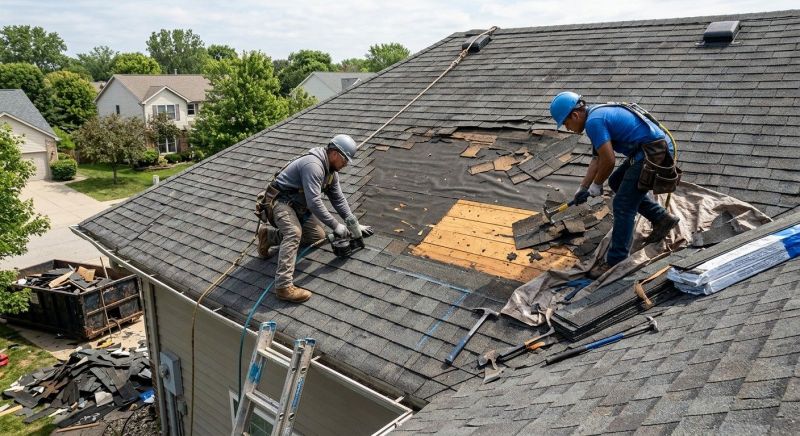 Damaged Roof Repair in Trumbull County, OH