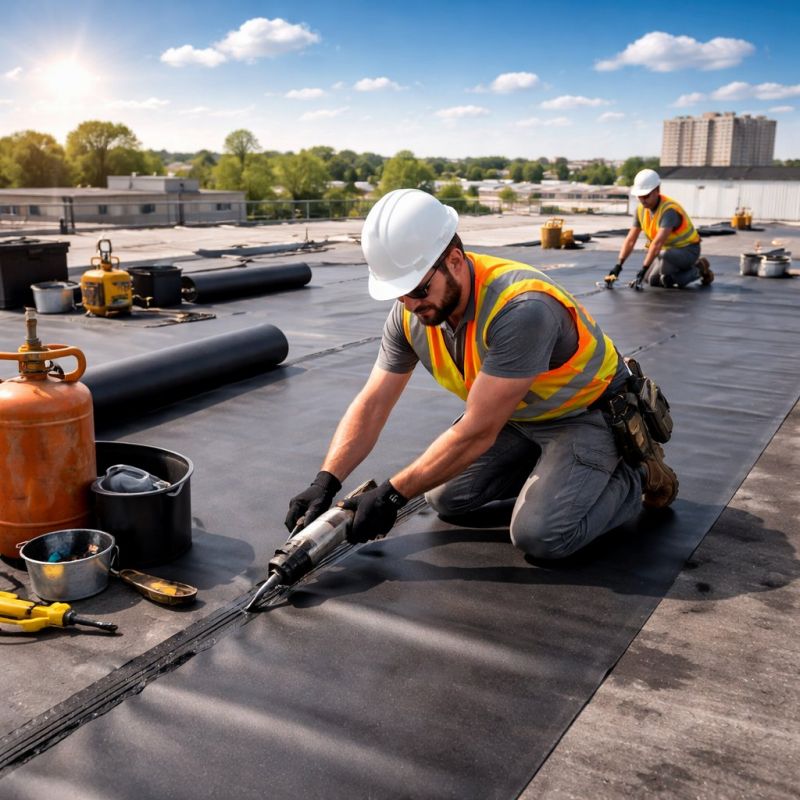 Epdm Roof Installation in Alliance, OH