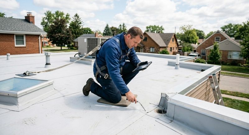 Flat Roof Inspection in Mahoning County, OH