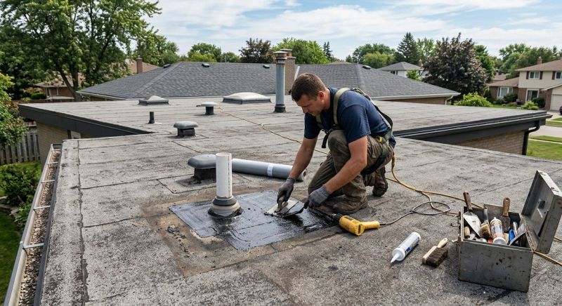 Flat Roof Repair in Lisbon, OH
