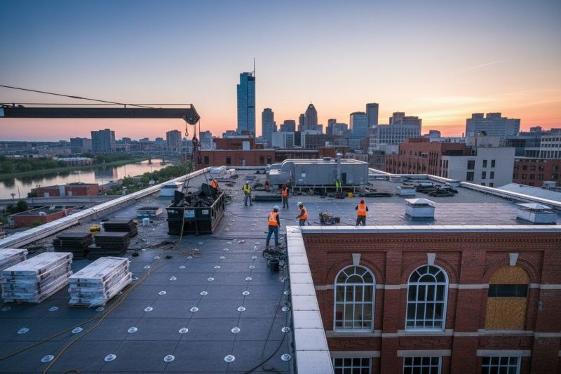 Flat Roof Replacement in Cortland, OH