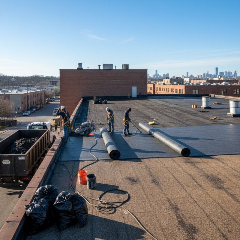 Flat Roof Replacement in Girard, OH