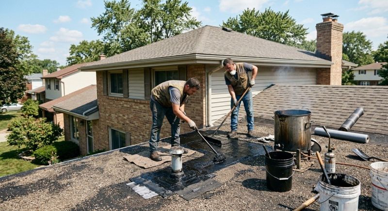 Flat Roof Tar Repair in Mahoning County, OH