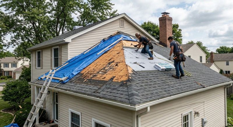 Hail Damage Roof Repair in New Wilmington, PA