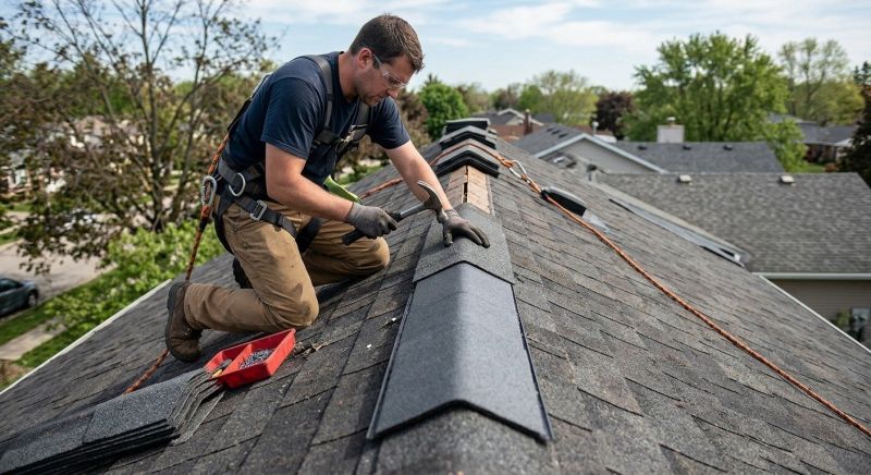 Ridge Cap Replacement in Mahoning County, OH