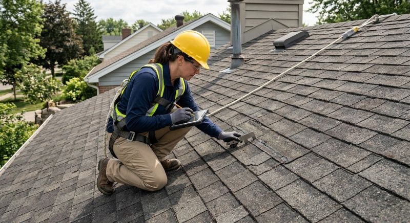 Roof Damage Inspection in Campbell, OH
