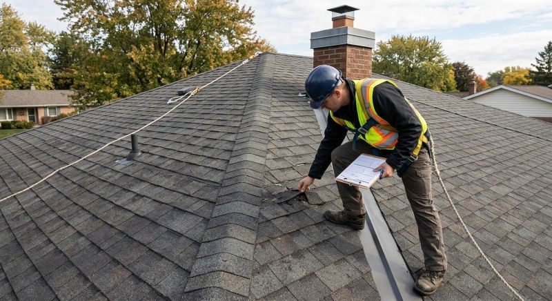Roof Damage Inspection in Lisbon, OH