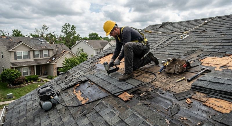 Roof Damage Repair in Campbell, OH