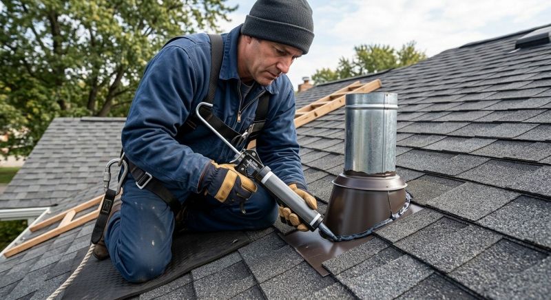 Roof Vent Flashing Repair in Mahoning County, OH