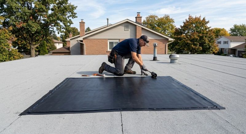 Rubber Roof Repair in New Castle, PA