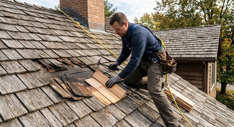 Shake Shingle Repair in Mahoning County, OH