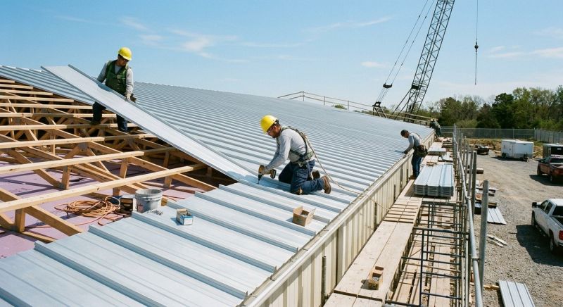 Sheet Roofing Installation in Campbell, OH