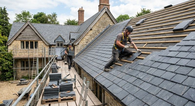 Slate Roof Installation in Girard, OH