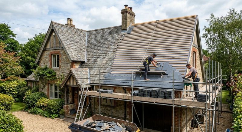 Slate Roof Replacement in Brookfield, OH