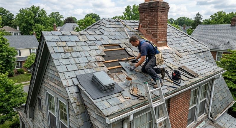 Slate Shingles Repair in Mahoning County, OH