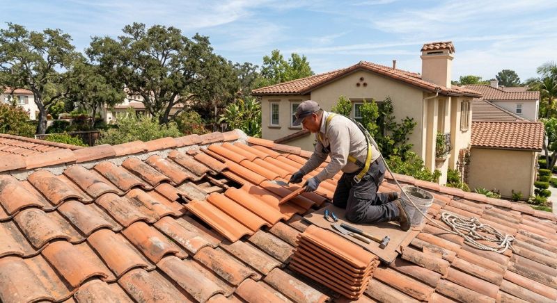 Spanish Tile Roof Repair in Mahoning County, OH