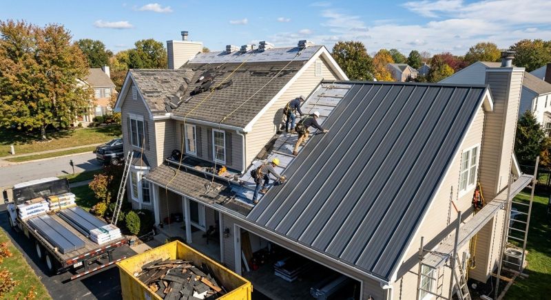 Steel Roof Replacement in Struthers, OH