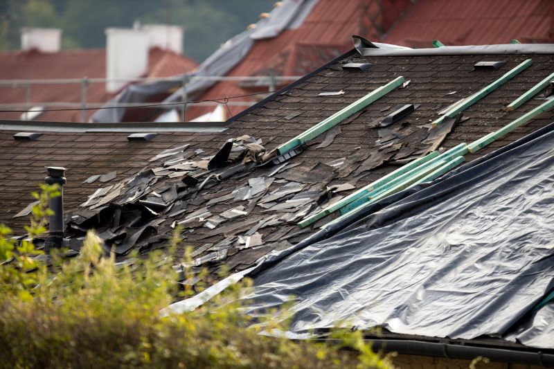 Storm Damage Roof Tarping in Mahoning County, OH