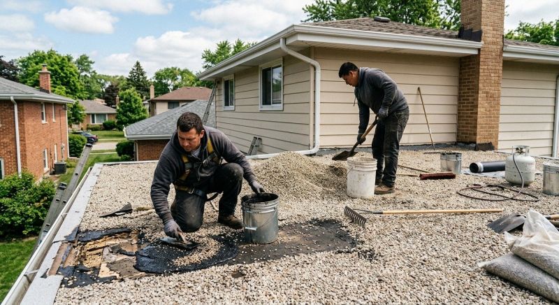 Tar And Gravel Roof Repair in Beloit, OH