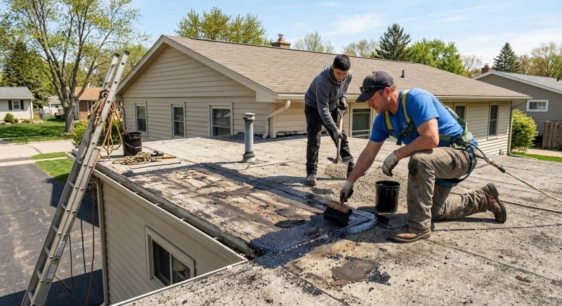 Tar And Gravel Roof Repair in Trumbull County, OH