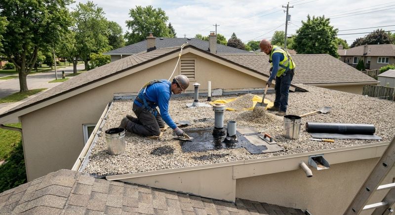 Tar And Gravel Roof Repair in Trumbull County, OH