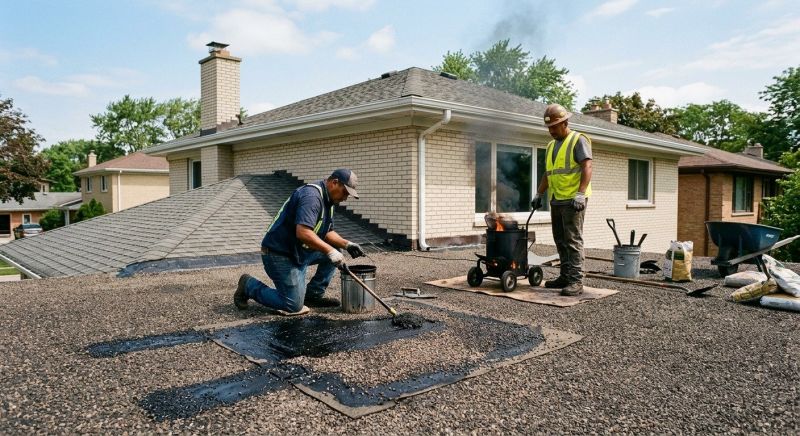 Tar Roof Repair in Cortland, OH