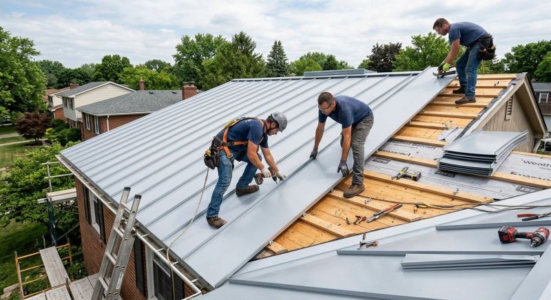 Tin Roof Installation in Hermitage, PA