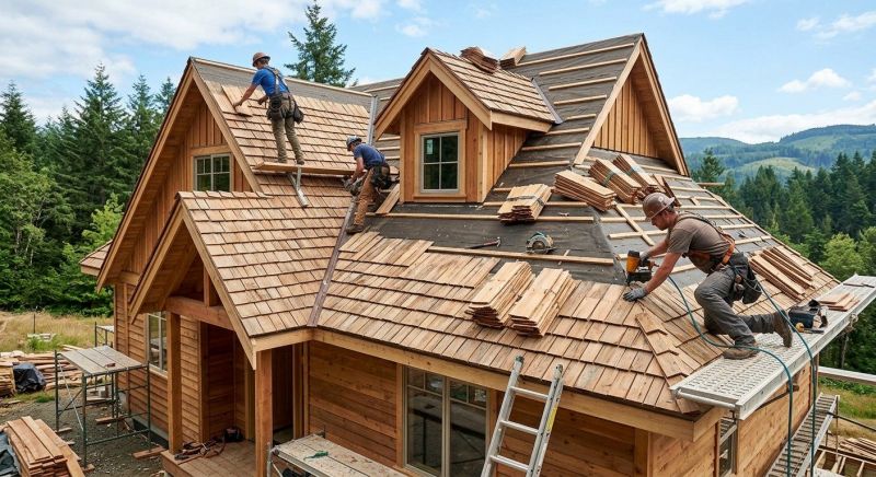 Wood Roofing Installation in Campbell, OH