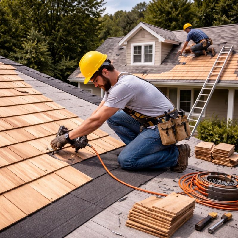 Wood Roofing Installation in New Castle, PA
