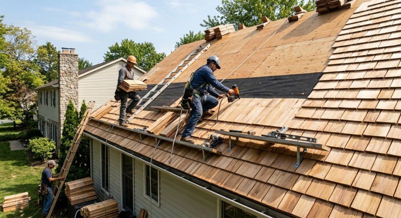 Wood Roofing Installation in Vienna, OH
