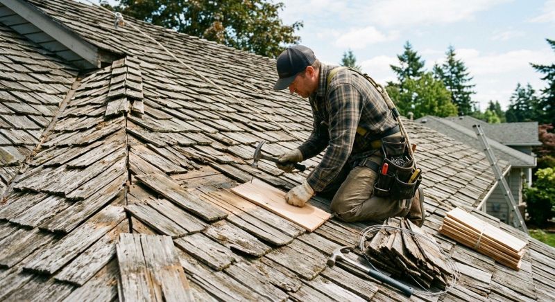 Wood Shake Roof Repair in Enon Valley, PA