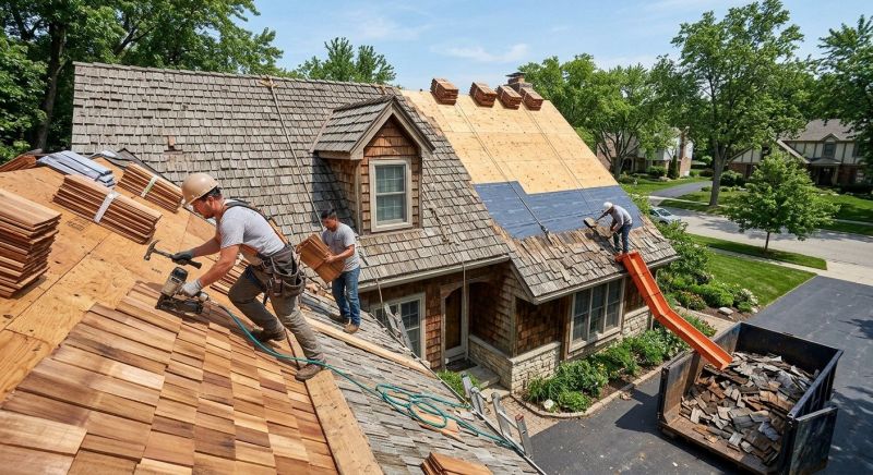 Wood Shake Roof Replacement in Berlin Center, OH