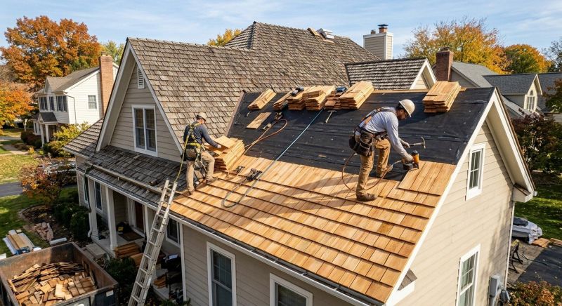 Wood Shake Roof Replacement in Deerfield, OH