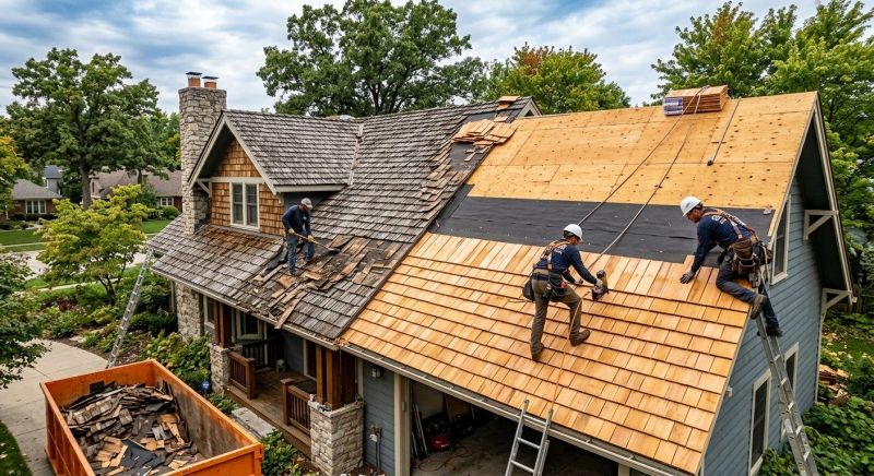 Wood Shake Roof Replacement in Vienna, OH